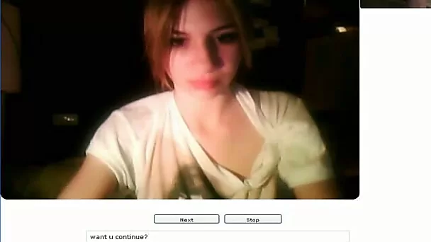 Sweet college cutie gets naked and masturbates on webcam