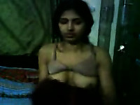 Sweet and shy Indian teen girlfriend can also suck dick well