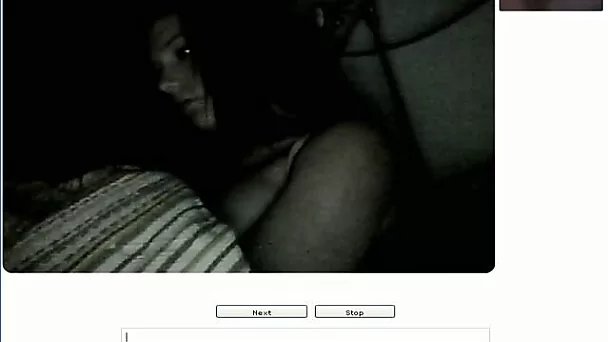 Busty brunette hottie also flashes her cunt on webcam