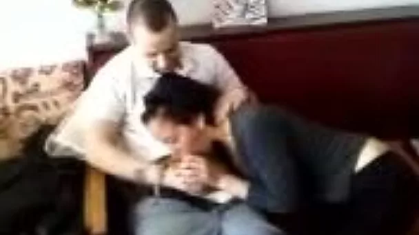 My cute Bulgarian teen girlfriend giving me head on cam