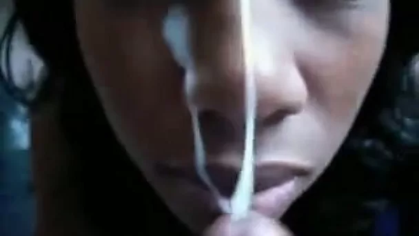 Cum-addicted trollop sucks my rock hard dick like a pro