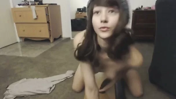 This lovely teen knows how to give an amazing dildo ride and I love her tits