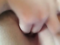 My freaky girlfriend knows how to finger bang her pussy just the way I like it