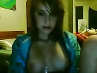 This teen is a gorgeous filthy slut and she loves masturbating on webcam