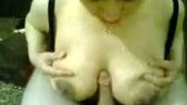 Big breasted Arab harlot gives me a titjob and then she rides me hard