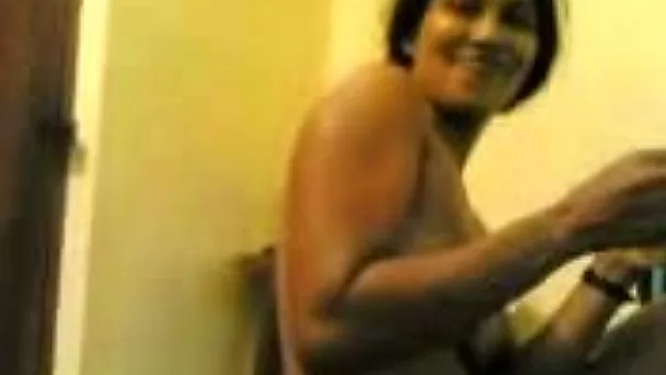 Cute Indian girl with saggy tits strokes my dick before giving head