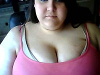 Horny BBW whore Nina showed me her big boobs on webcam
