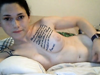 This shemale is an avid masturbator and she is no stranger to camming
