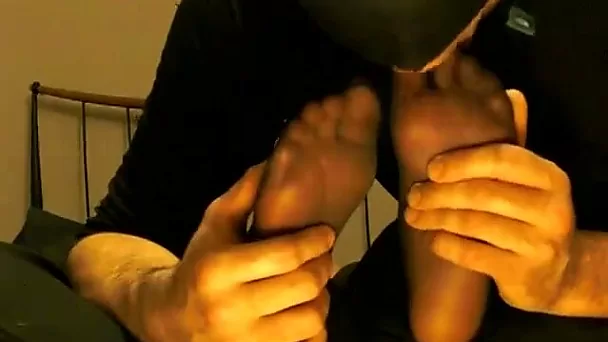 I love to worship my beautiful wife's smooth tender feet in pantyhose