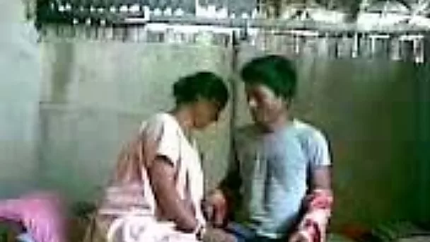 My slutty Indian maid fucks with her boyfriend on hiddem cam