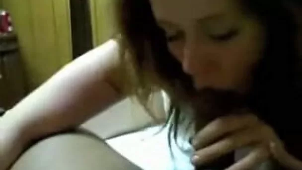 Cum-addicted bitch sucks my huge black cock like a pro