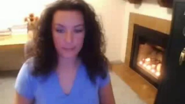 That busty brunette lady on webcam having fun on webcam