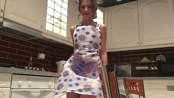 This hot teen definitely knows how to cook and she masturbates like no other