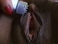 Nasty and huge clitoris of this ebony whore will freak you out