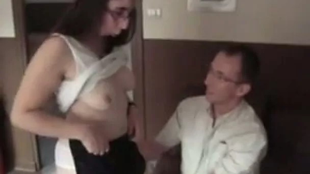 This chubby slut with glasses loves to fuck for cash