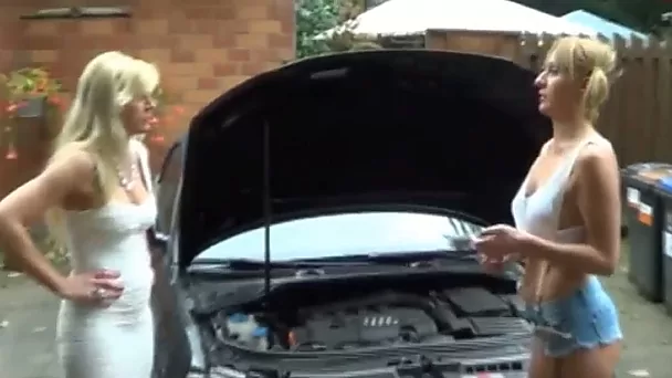My hot German GF is an awesome car mechanic and she loves sucking dick