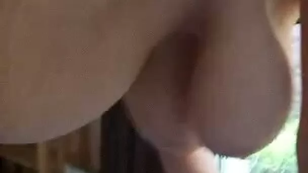 Busty and ugly hooker is happy to earn money doggy style
