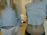 Wild GFs dance and tease on a live camera