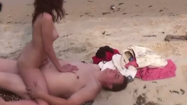 What a great pleasure to watch my wife getting fucked on a public beach