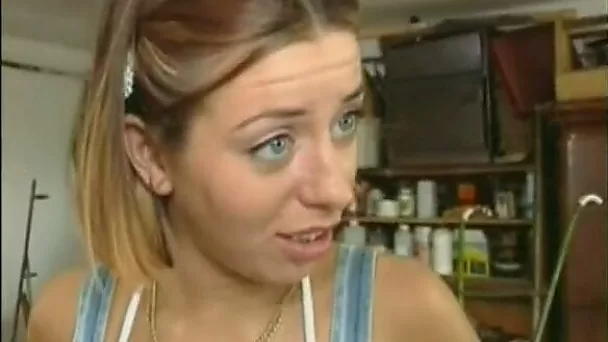 Light-haired euro bitch gets seduced by camera guy