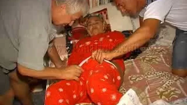 Super horny granny needs at least two men to satisfy her lust