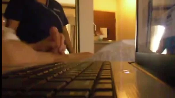 Stroking His Cock For The Hotel Maid