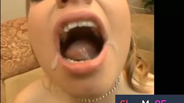Cumshot On Her Tongue Compilation Part 2