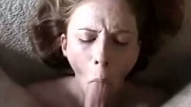 Just ordinary too pallid amateur chick seems to be too crazy about BJ
