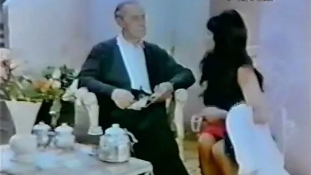 Retro seduction scene compilation with two glamboyant brunettes
