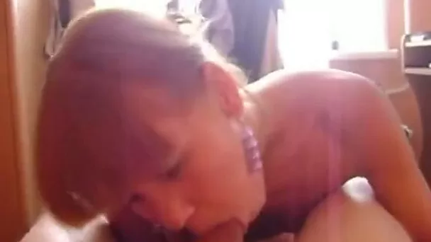 My cum thirsty girlfriend tries to get cum delicacy