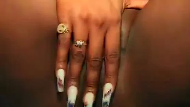 Natural tit black babe taking giant cock in her moist vag