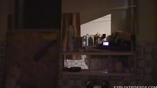 Weirdly self taped video of such a beautiful big breasted amateur GF