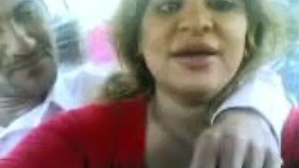 My good friend kisses BBW Iraqi hooker and rubs her big tits