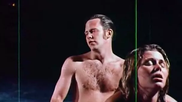 Retro porn compilation with light-haired diva and black-haired hoochie