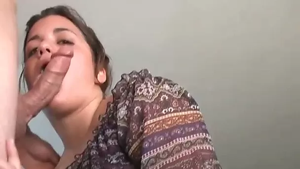 Thick brunette amateur gets ass fucked hard