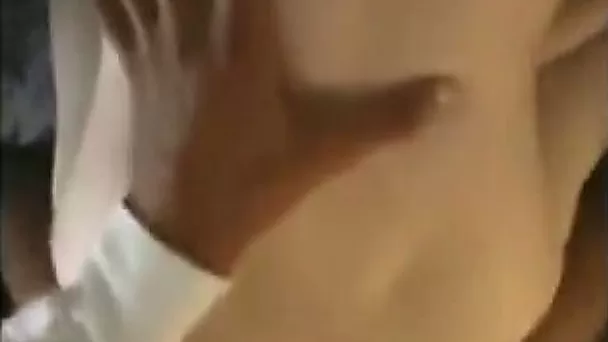Pale skin girlfriend gets her petite ass fucked doggy