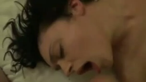 Awesome passionate sex with my brunette Belgic babe in bed