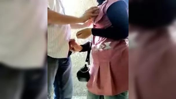 Juicy Arab wife from Egypt sucks my dick and shows her big ass