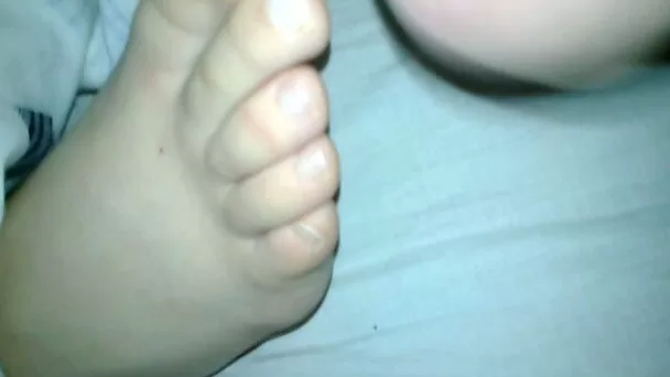 Cum on sleeping feet