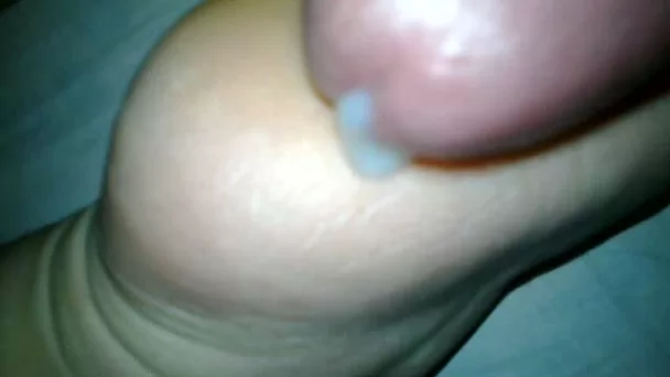 Cum on sleeping feet 2