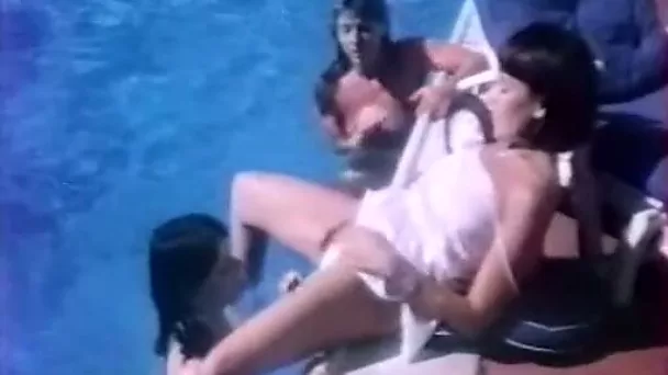 Retro porn compilation with poolside and outdoors sex scenes
