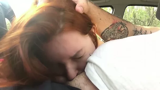 Fucking college teacher in my BMW