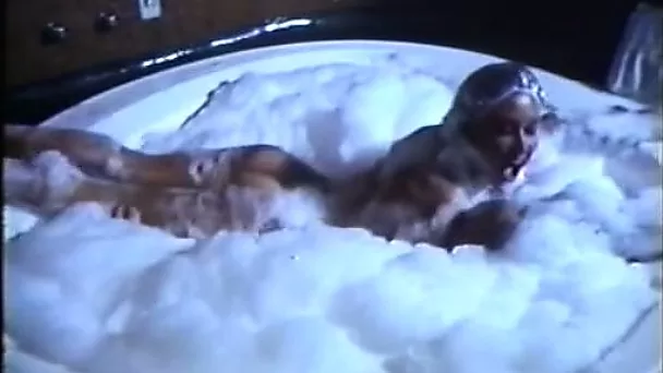 Taking a batch with sexy and horny naked mulatto chick