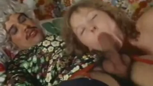 Cock hungry slut loved to suck and lick that large cock of her friend