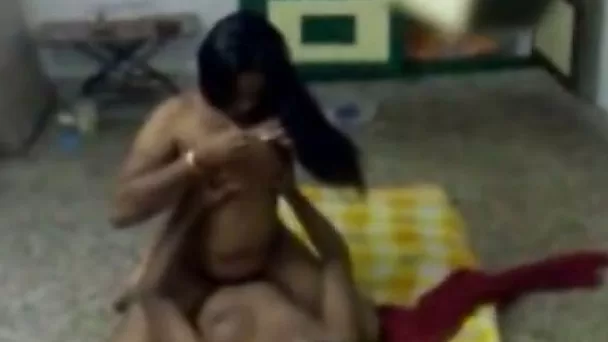 Long haired Indian mature mommy is riding hard shaft after giving stout blowjob