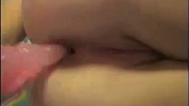 Buttplug for my girl's asshole and dildo for her tight pussy