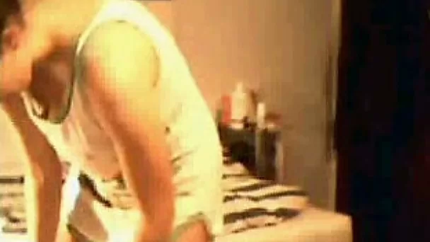 Horny busty babe showing her titties again on webcam