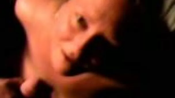 Chubby blonde hottie gets a full mouth of cum from me