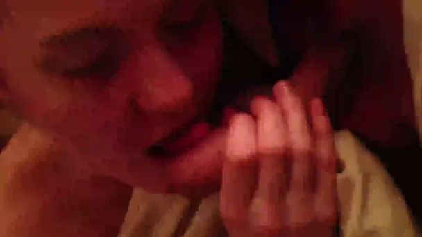 My cute girlfriend Alison gives me an awesome blowjob