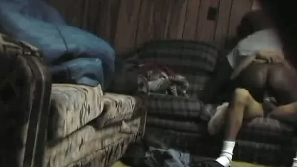 Mexican friend brutally fucks his curvy ebony gf after work